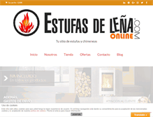 Tablet Screenshot of estufasdelenaonline.com